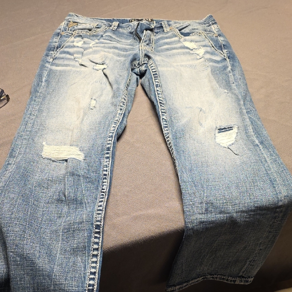 Salvage Light Blue Relaxed Jeans
